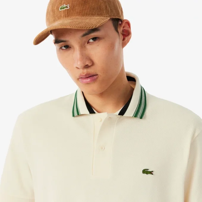 Herre Made in France Classic Fit Stripe Collar Pologensere