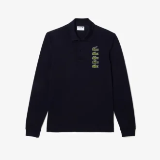Herre-polo med lange ermer, Original L.12.12 og flere merker
