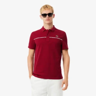 Herre-polo med logo og normal passform L.12.12
