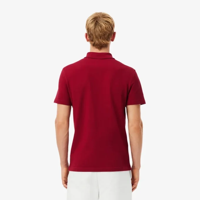 Herre-polo med logo og normal passform L.12.12