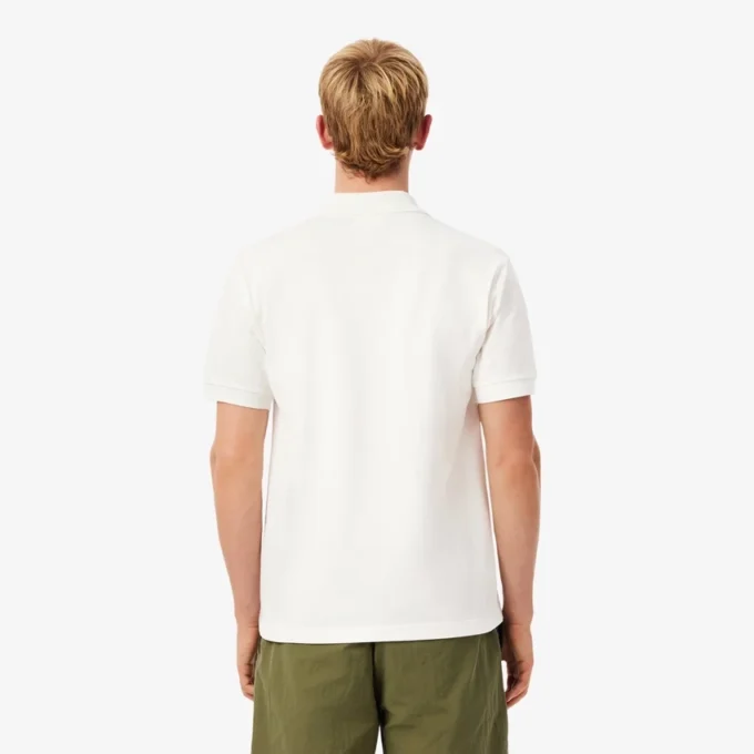 Herre-pologensere med klassisk passform og brodert motiv