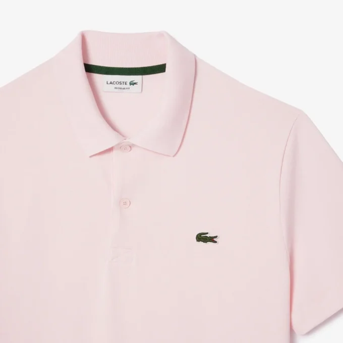 Herre-poloskjorte i bomull og polyester med vanlig passform