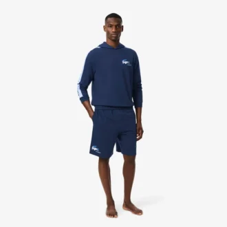 Herre-shorts i fleece med rett passform