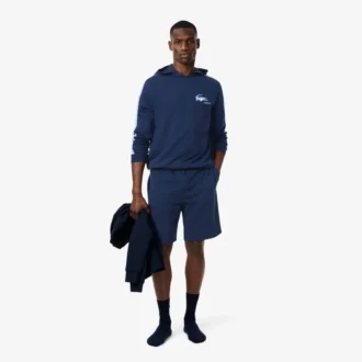 Herre-shorts i fleece med rett passform