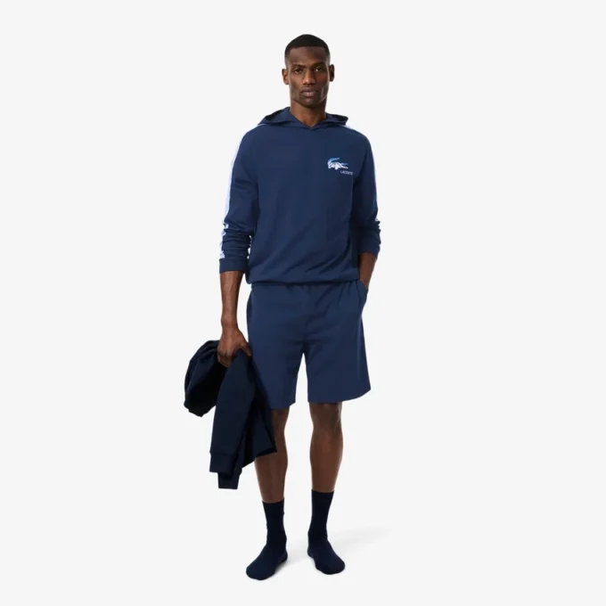 Herre-shorts i fleece med rett passform