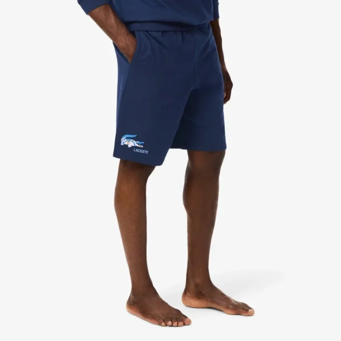 Herre-shorts i fleece med rett passform