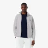 Herre-sweatshirt i dobbeltsidig jersey med glidelås