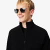 Herre-sweatshirt i dobbeltsidig jersey med glidelås