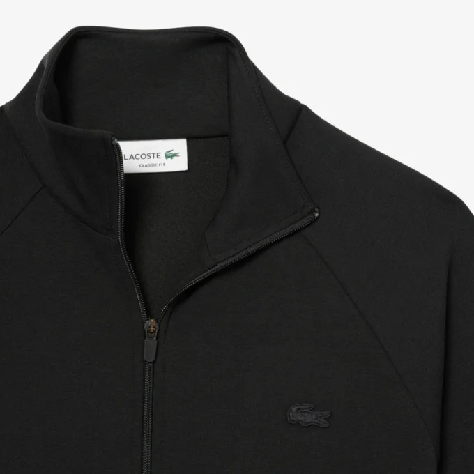 Herre-sweatshirt i dobbeltsidig jersey med glidelås