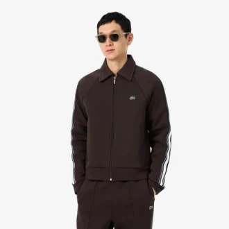 Herre-sweatshirt med glidelås, produsert i Frankrike
