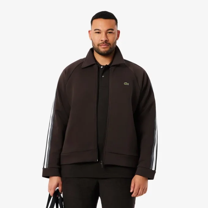 Herre-sweatshirt med glidelås, produsert i Frankrike