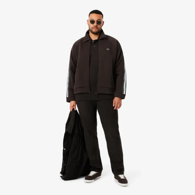 Herre-sweatshirt med glidelås, produsert i Frankrike