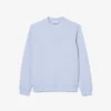 Herre-sweatshirt med logo og rund hals