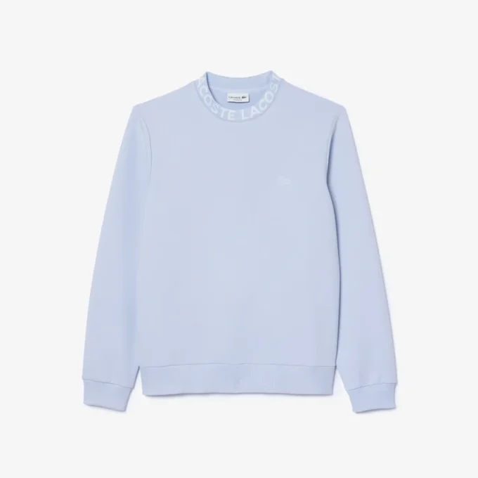 Herre-sweatshirt med logo og rund hals