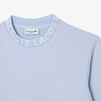 Herre-sweatshirt med logo og rund hals