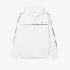 Herre-sweatshirt med logo og striper i klassisk passform