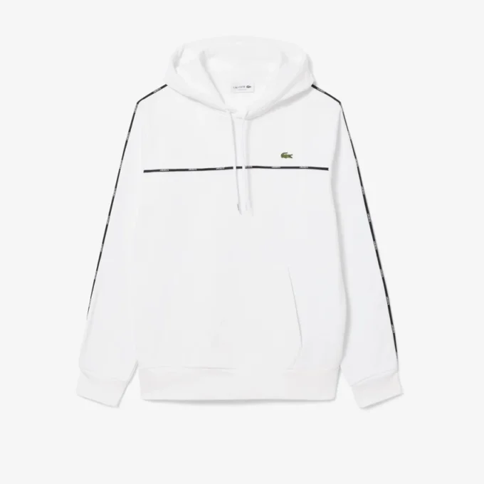 Herre-sweatshirt med logo og striper i klassisk passform