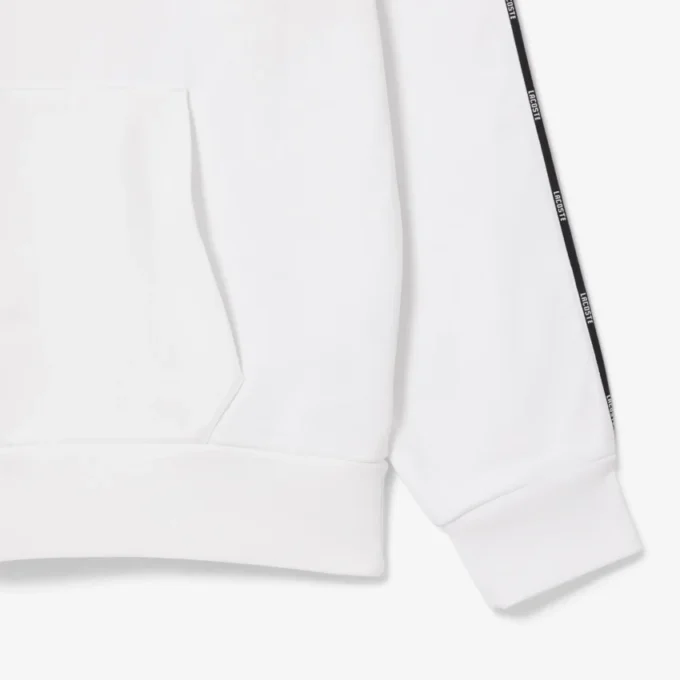 Herre-sweatshirt med logo og striper i klassisk passform