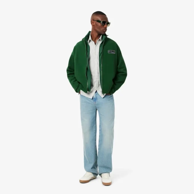 Herre-sweatshirt med løs passform og signaturmerke