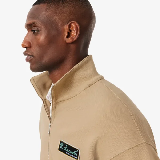 Herre-sweatshirt med løs passform og signaturmerke