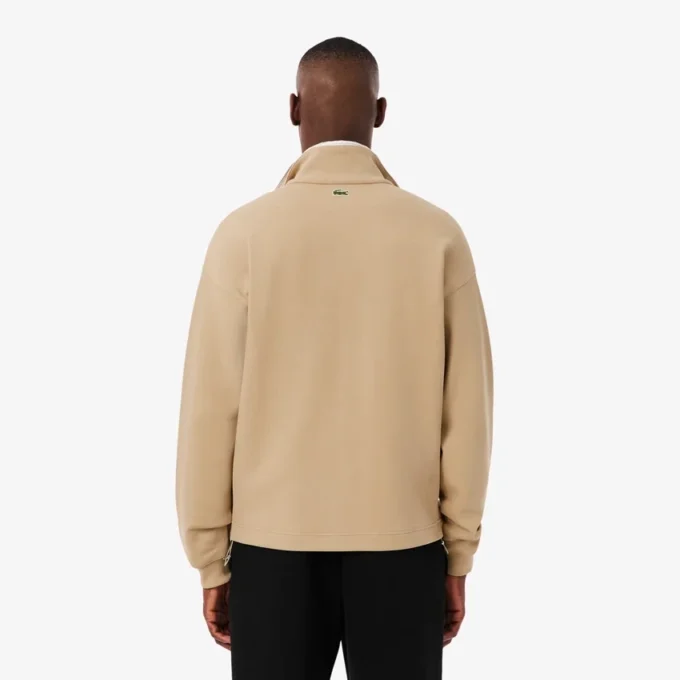 Herre-sweatshirt med løs passform og signaturmerke