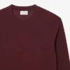 Herre-sweatshirt med preget logo i piqué