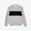 Herre-sweatshirt med rund hals og fargeblokker