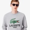 Herre-sweatshirt med rund hals og klassisk passform