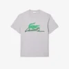 Herre-T-skjorte i bomull med trykk
