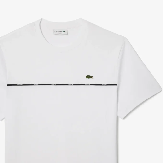 Herre-T-skjorte i bomullsjersey med logo
