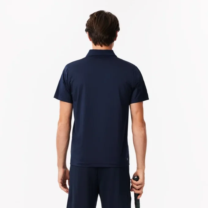 Herre-tennis-polo i jersey med regular fit og Ultra Dry-teknologi
