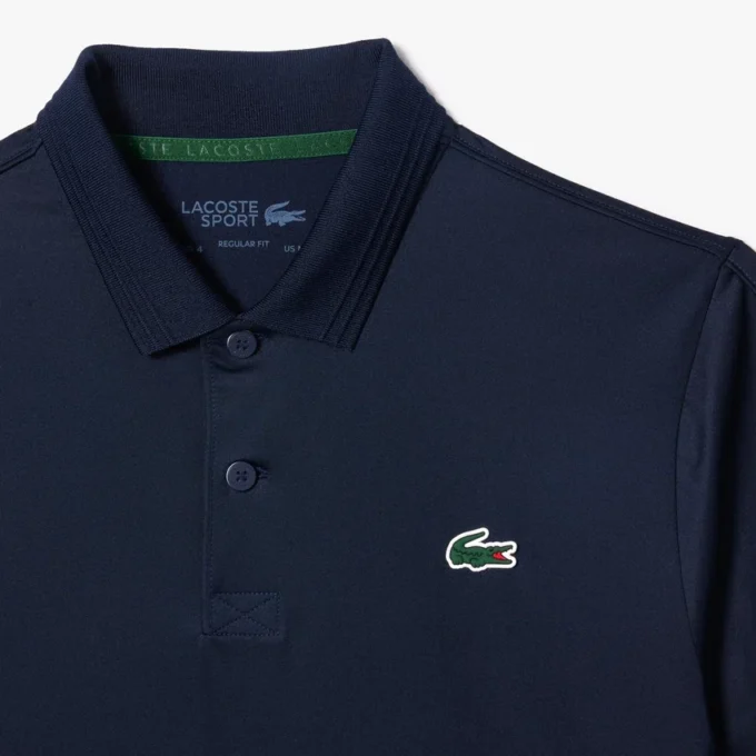 Herre-tennis-polo i jersey med regular fit og Ultra Dry-teknologi