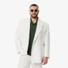 Herreblazer med dobbeltspent knappestolpe og brodert Heritage-merke