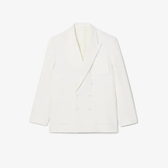 Herreblazer med dobbeltspent knappestolpe og brodert Heritage-merke
