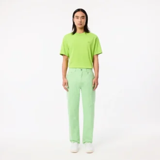 Herrejeans i bomullsdenim med rett ben