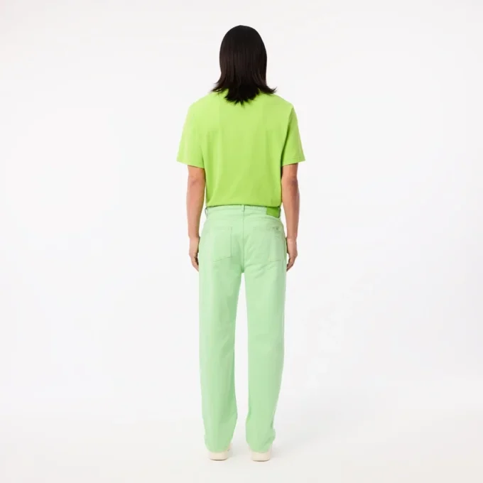 Herrejeans i bomullsdenim med rett ben