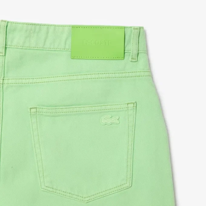 Herrejeans i bomullsdenim med rett ben