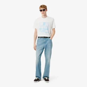 Herrejeans i løs passform med 5 lommer