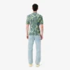 Herrejeans i rett snitt med trykt motiv