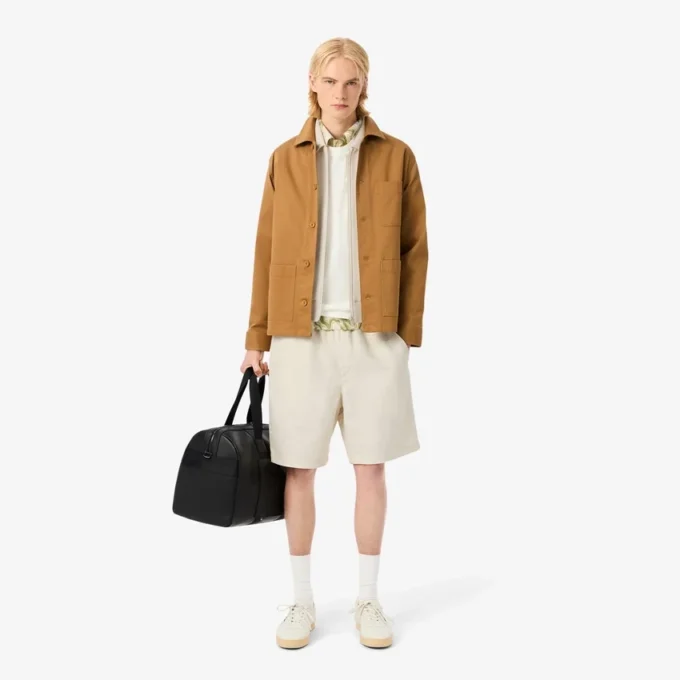 Herreshorts i ullblanding med normal passform