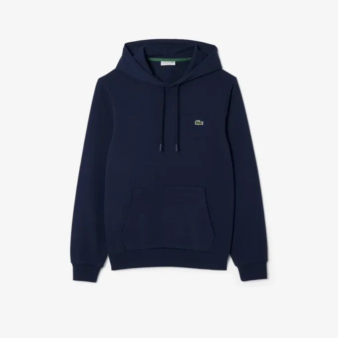 Hettegenser i bomullsfleece for menn