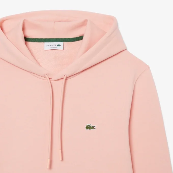 Hettegenser i bomullsfleece for menn