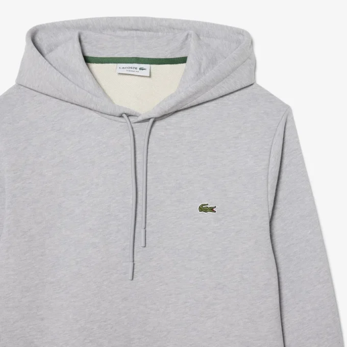 Hettegenser i bomullsfleece for menn