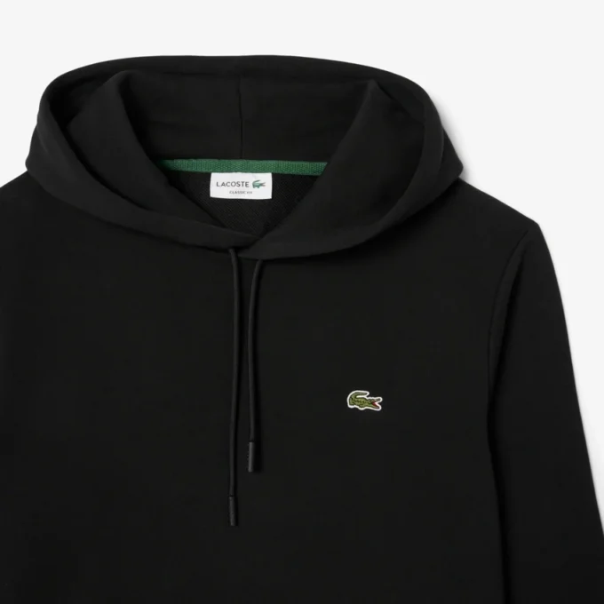 Hettegenser i bomullsfleece for menn
