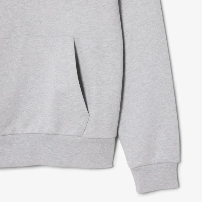Hettegenser i bomullsfleece for menn