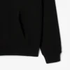 Hettegenser i fleece med trykk for menn