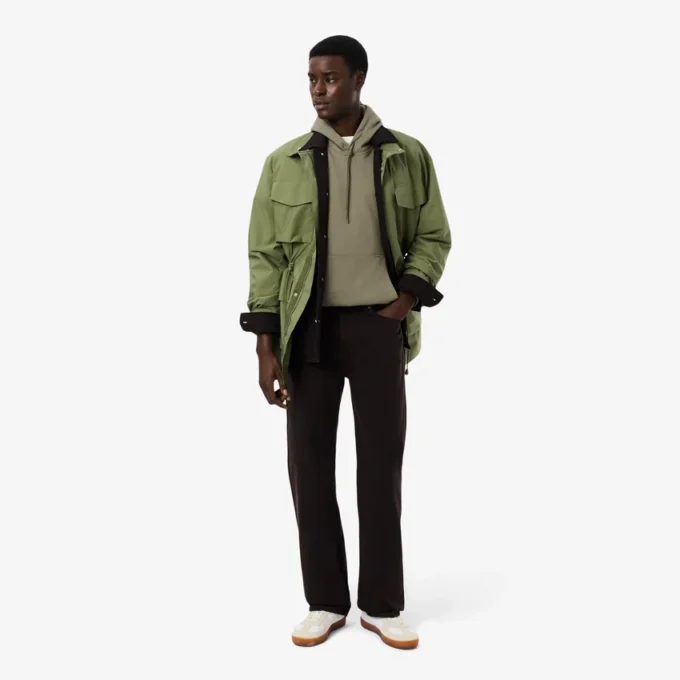 Hettegenser med logo-stripe og glidelås