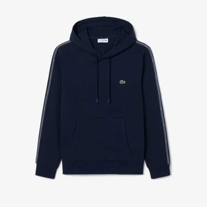 Hettegenser med logo-stripe og glidelås