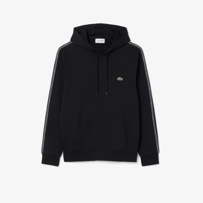 Hettegenser med logo-stripe og glidelås