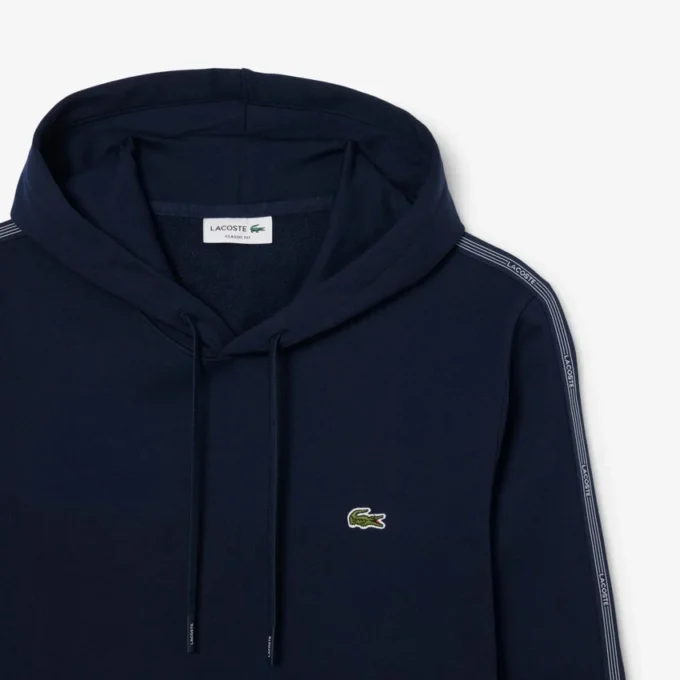 Hettegenser med logo-stripe og glidelås